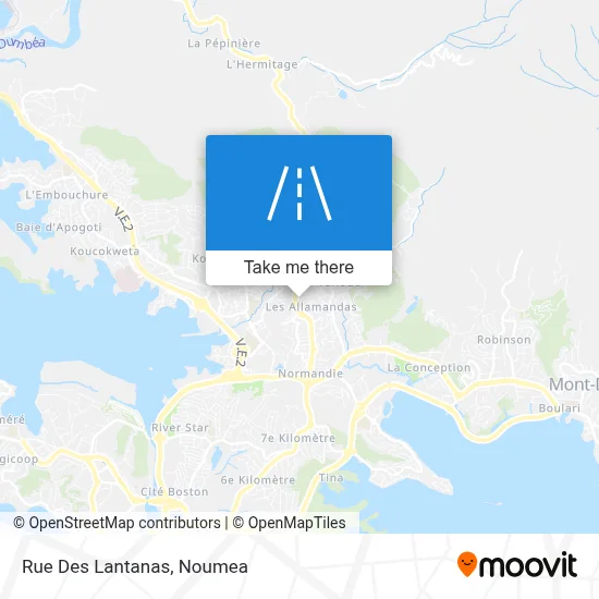 Rue Des Lantanas map