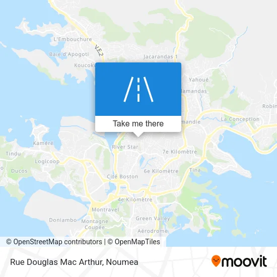 Rue Douglas Mac Arthur map