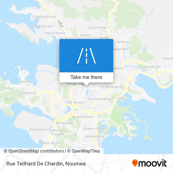 Rue Teilhard De Chardin map