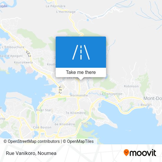 Rue Vanikoro map