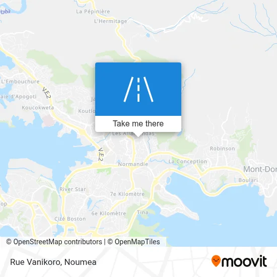 Rue Vanikoro map