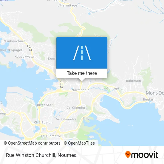 Rue Winston Churchill map