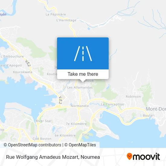 Rue Wolfgang Amadeus Mozart map