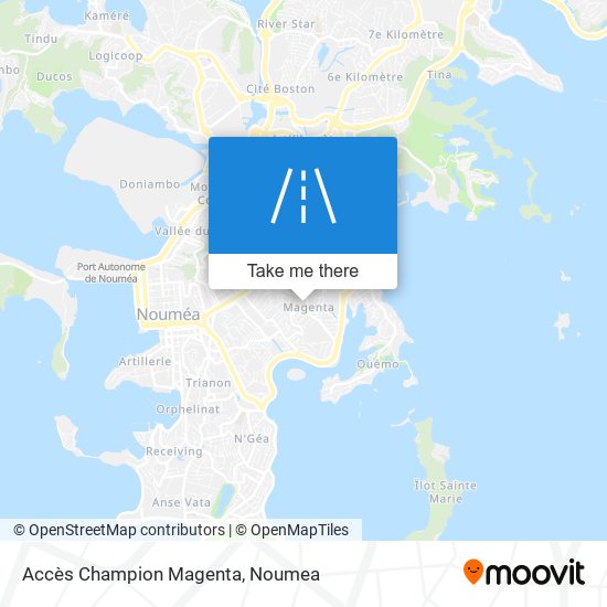 Accès Champion Magenta map