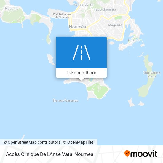 Accès Clinique De L'Anse Vata map