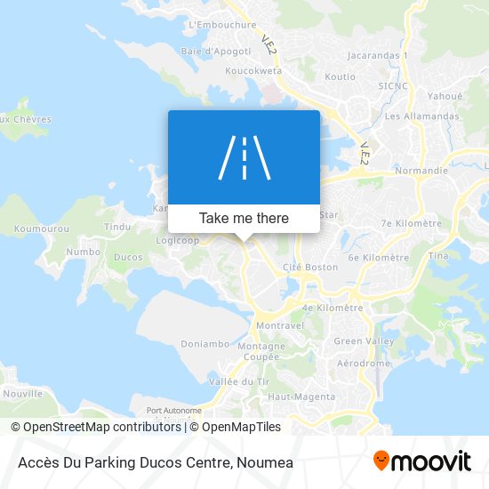 Accès Du Parking Ducos Centre map