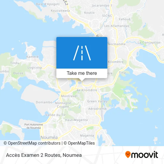 Accès Examen 2 Routes map