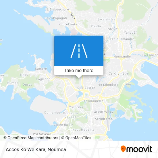 Accès Ko We Kara map