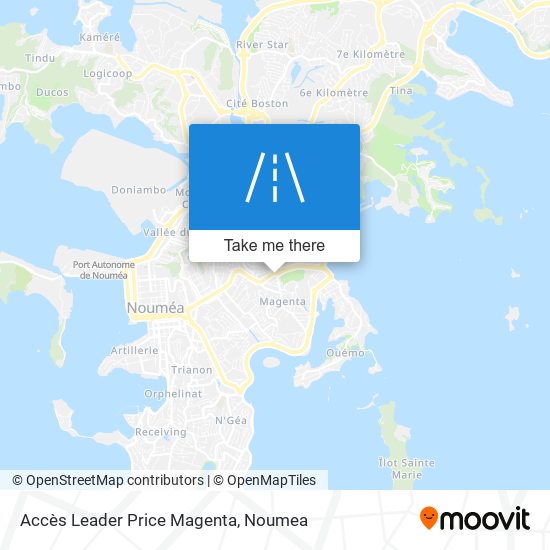 Accès Leader Price Magenta map