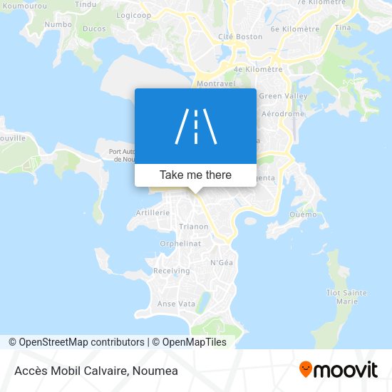 Accès Mobil Calvaire map