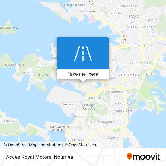 Accès Royal Motors map