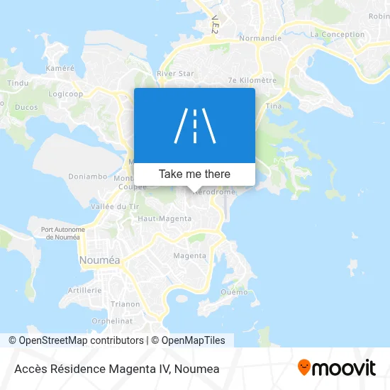 Accès Résidence Magenta IV map