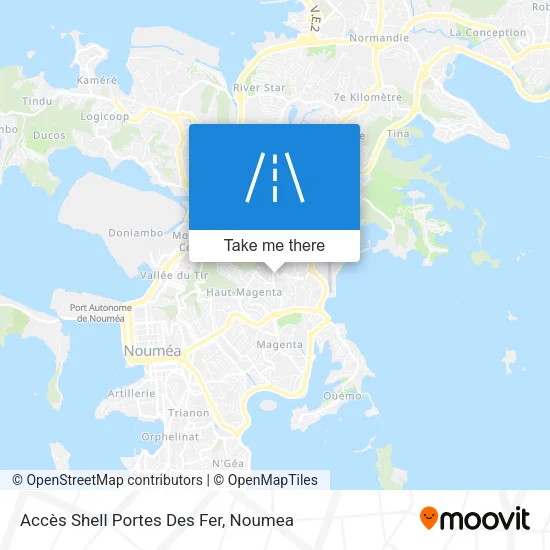 Accès Shell Portes Des Fer map