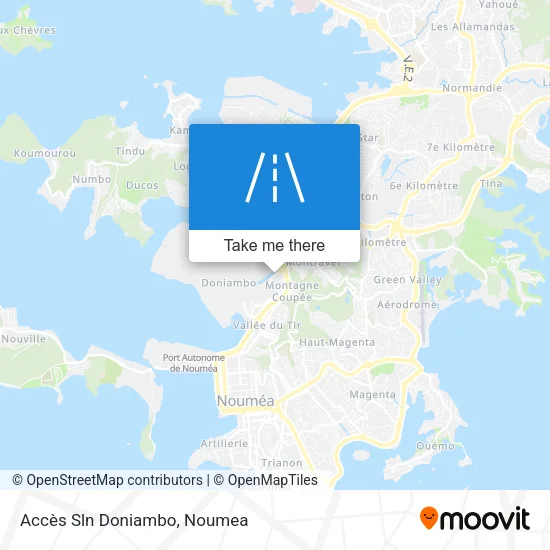 Accès Sln Doniambo map