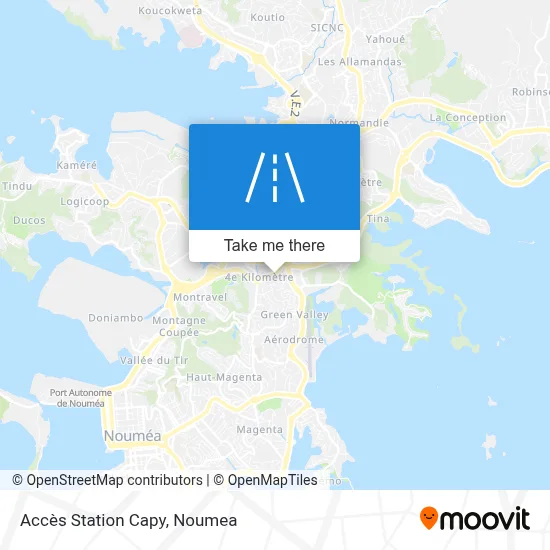 Accès Station Capy map