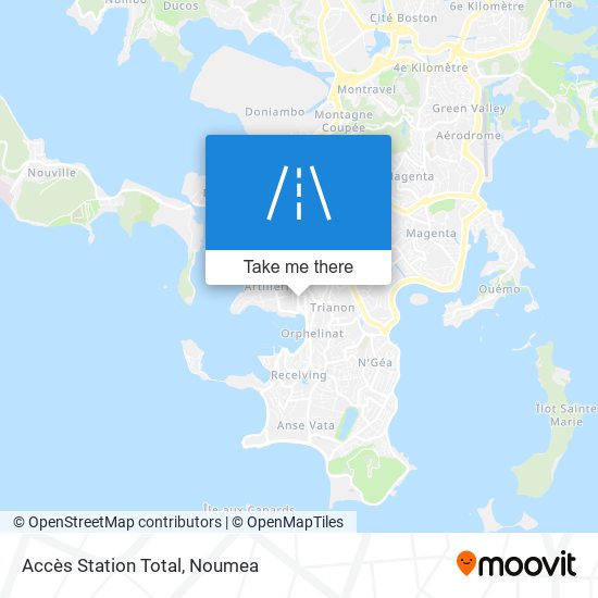 Accès Station Total map