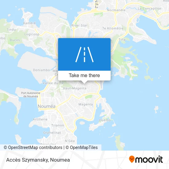 Accès Szymansky map