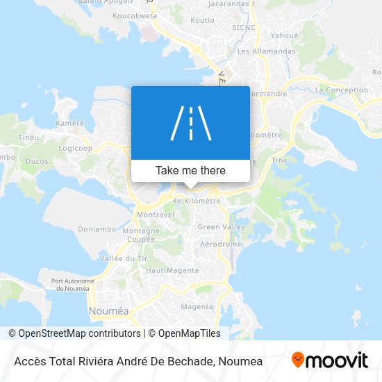 Accès Total Riviéra André De Bechade map