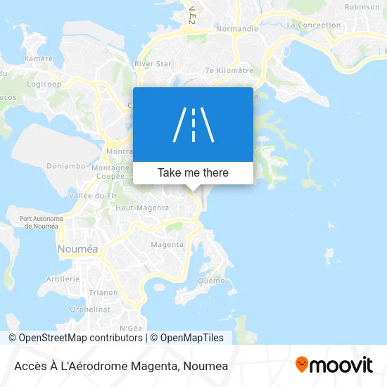 Accès À L'Aérodrome Magenta map