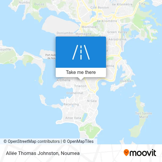 Allée Thomas Johnston map