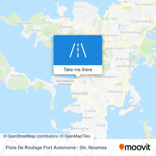 Piste De Roulage Port Autonome - Sln map