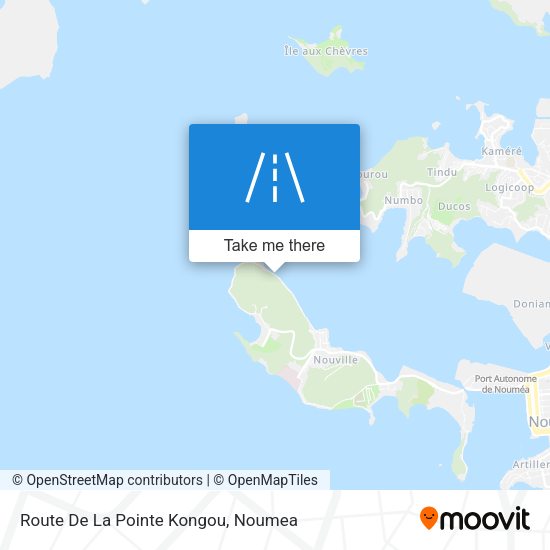 Route De La Pointe Kongou map
