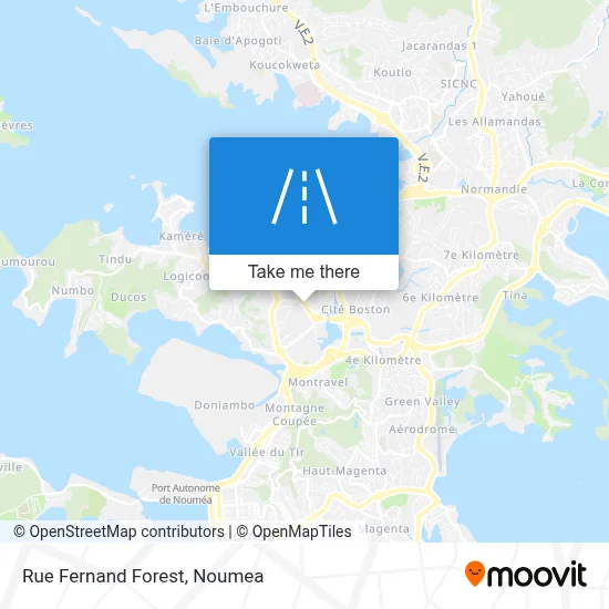 Rue Fernand Forest map