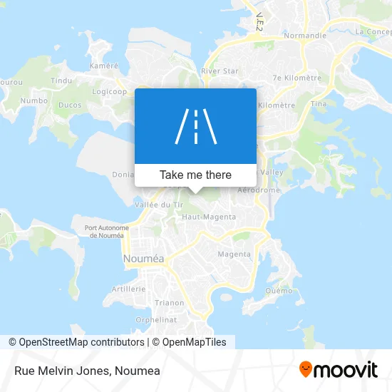 Rue Melvin Jones map