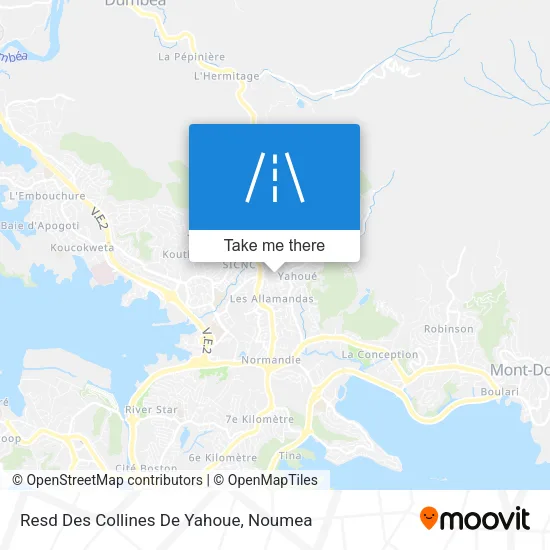 Resd Des Collines De Yahoue map