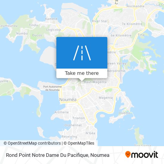 Rond Point Notre Dame Du Pacifique map