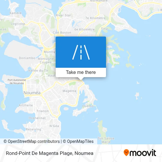 Rond-Point De Magenta Plage map