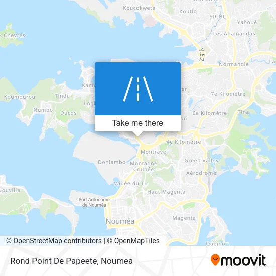 Rond Point De Papeete map