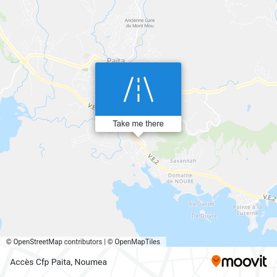 Accès Cfp Paita map