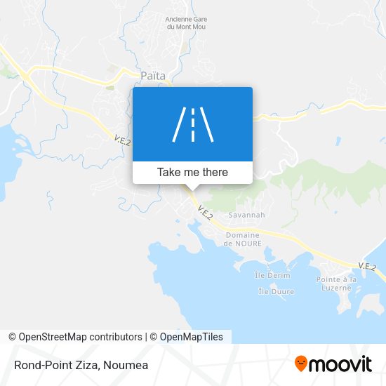 Rond-Point Ziza map