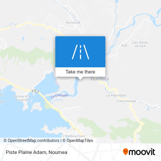 Piste Plaine Adam map