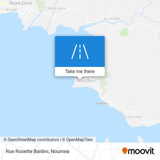 Rue Rosette Baldini map