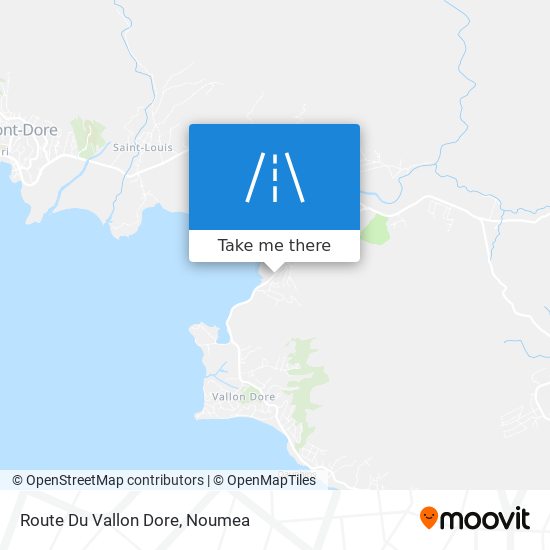 Route Du Vallon Dore map