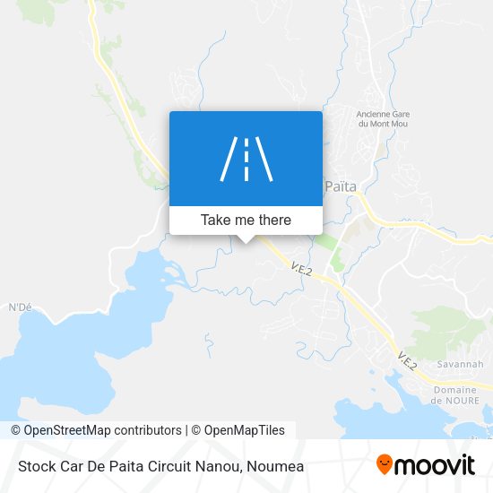 Stock Car De Paita Circuit Nanou map