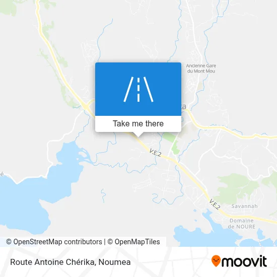 Route Antoine Chérika map