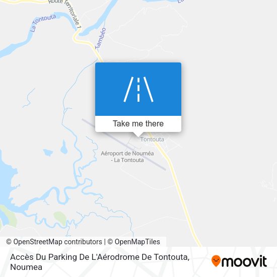 Accès Du Parking De L'Aérodrome De Tontouta map