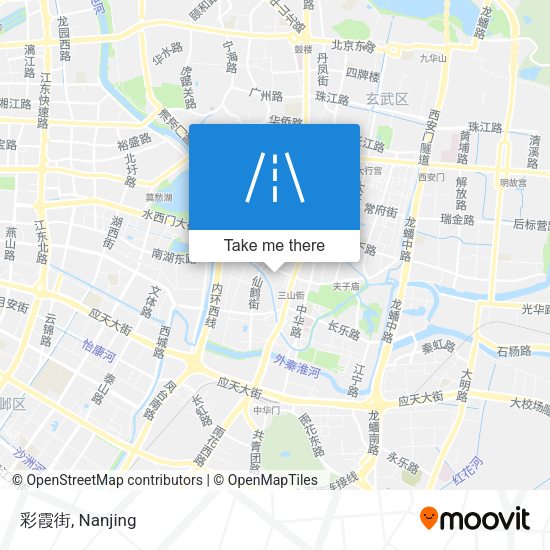 彩霞街 map