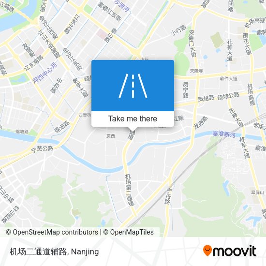 机场二通道辅路 map