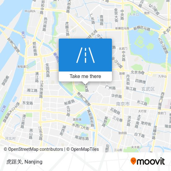 虎踞关 map