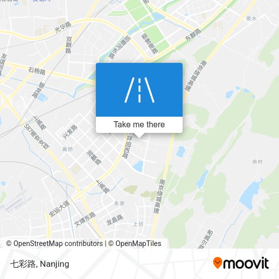 七彩路 map