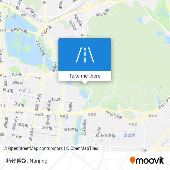 植物园路 map