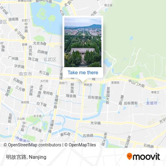 明故宫路 map