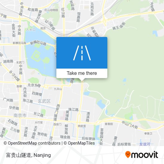 富贵山隧道 map