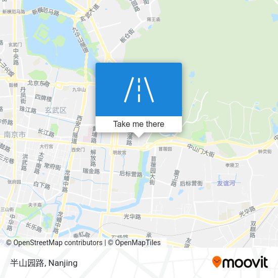 半山园路 map