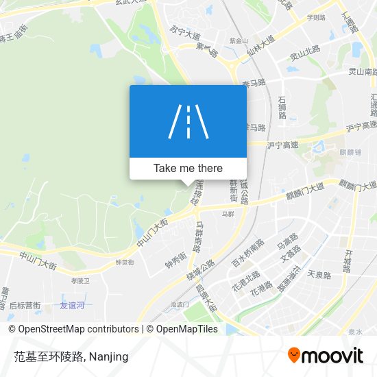范墓至环陵路 map