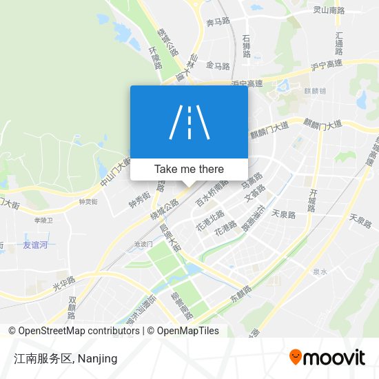 江南服务区 map